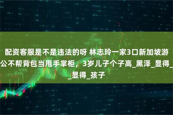 配资客服是不是违法的呀 林志玲一家3口新加坡游，老公不帮背包当甩手掌柜，3岁儿子个子高_黑泽_显得_孩子